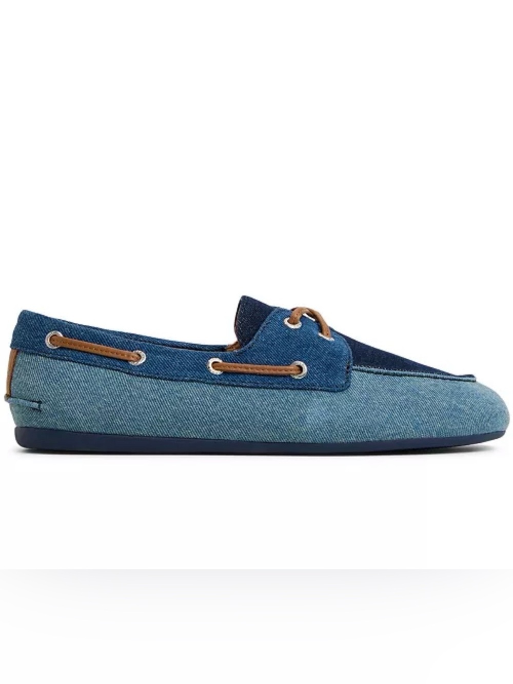 Sperry Women's Slim Two-Tone Blue Denim Boat Loafer | New In Box
